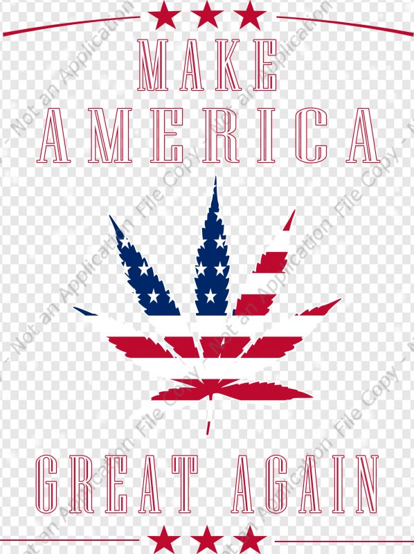 Weed Leaf MAGA Png Design tshirt-factory.com