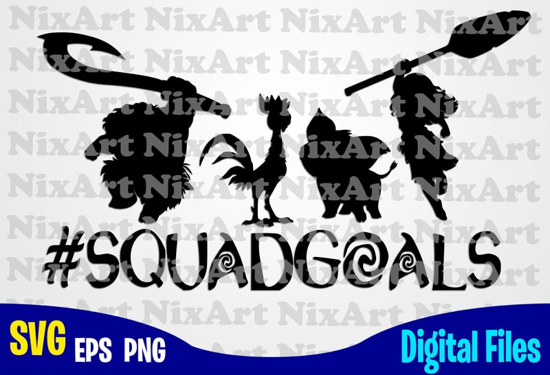 Download Squadgoals Moana Heart Maui Svg Squadgoals Svg Moana Svg Funny Moana Design Svg Eps Png Files For Cutting Machines And Print T Shirt Designs For Sale T Shirt Design Png Buy T Shirt