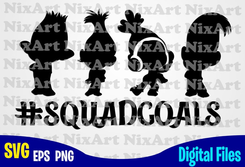 Black And White Trolls Svg