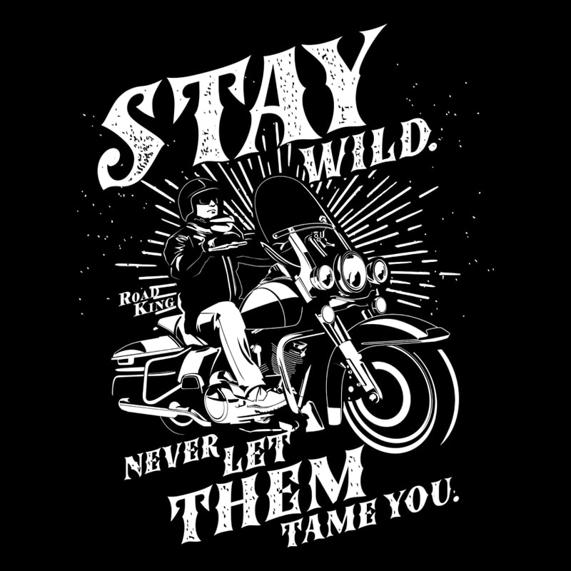 STAY WILD t shirt design to buy - Buy t-shirt designs