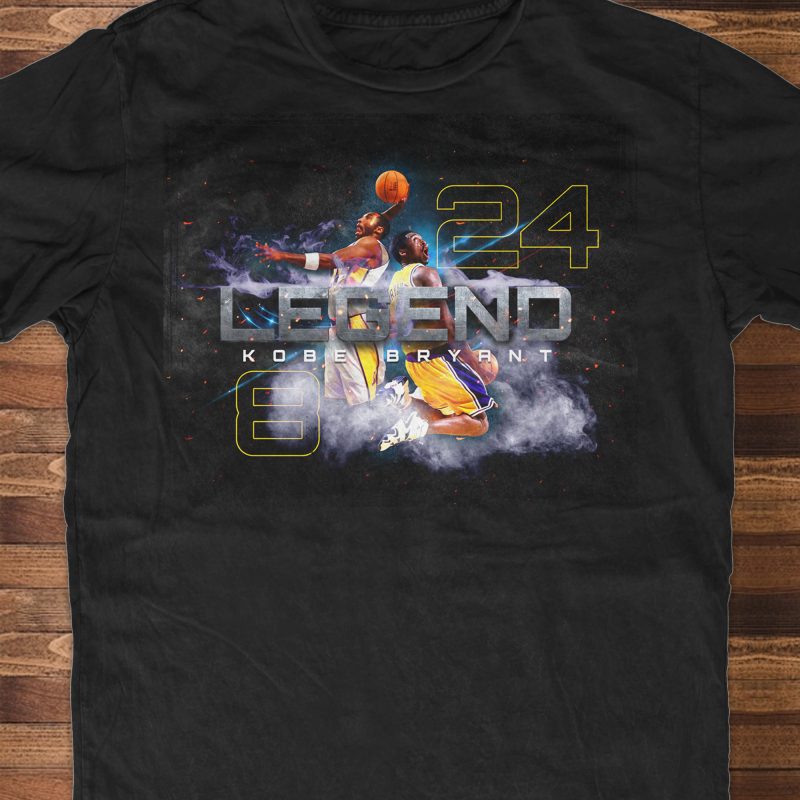 kobe bryant black t shirt