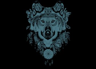 wolf vector buy t shirt design for commercial use