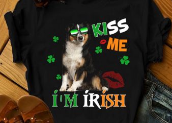 42 dog breeds – Kiss me I’m Irish Dog Version t-shirt design png