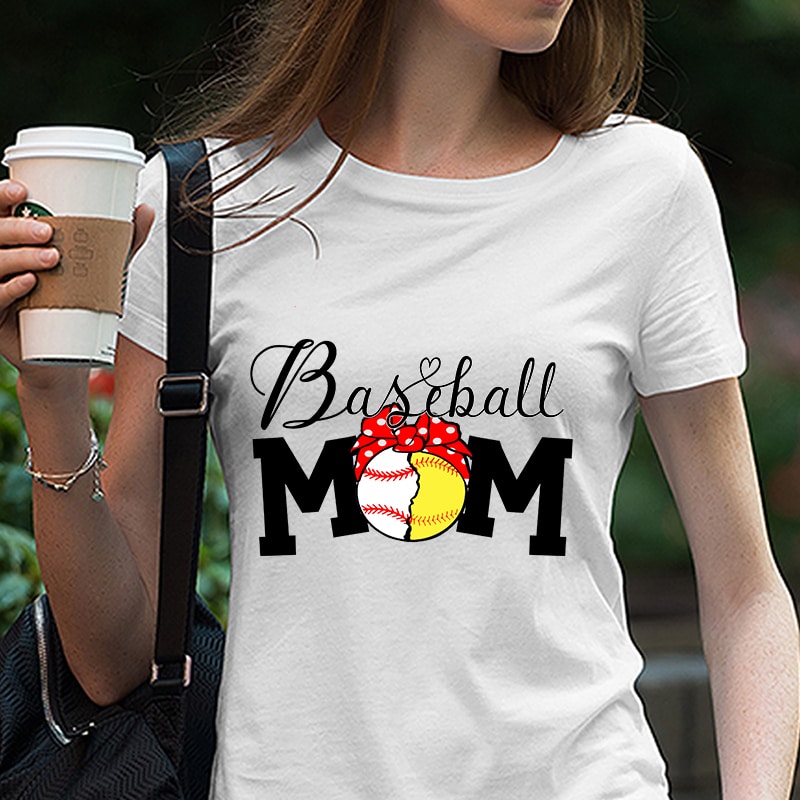Baseball Mom SVG, Baseball SVG, Love baseball svg, Baseball Mom Shirt,  Baseball Heart, Cut File for Cricut and Silhouette, print ready shirt design  - Buy t-shirt designs