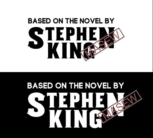Based on the novel by stephen king eps svg png dxf digital download t shirt design png