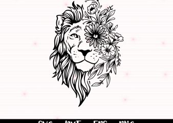 Free Free 150 Lion Flower Svg SVG PNG EPS DXF File