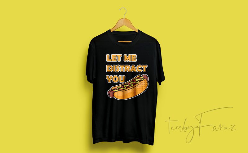 Hot Dog t-shirt design for sale - Buy t-shirt designs