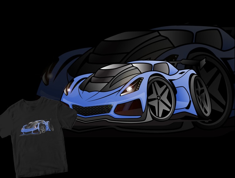 lamborghini cartoon design for t shirt - Buy t-shirt designs