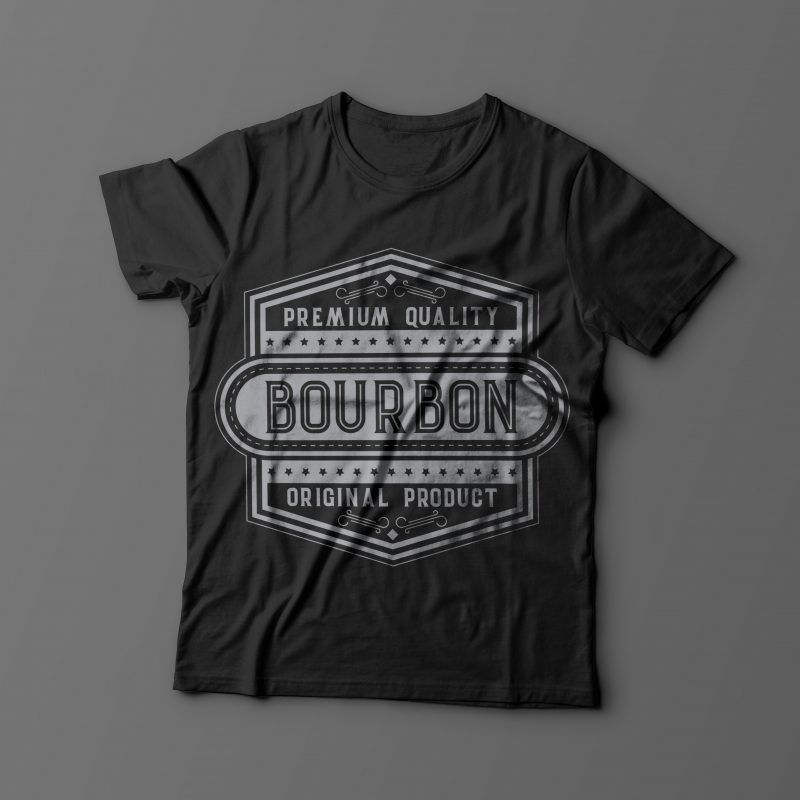 Bourbon label design - Buy t-shirt designs