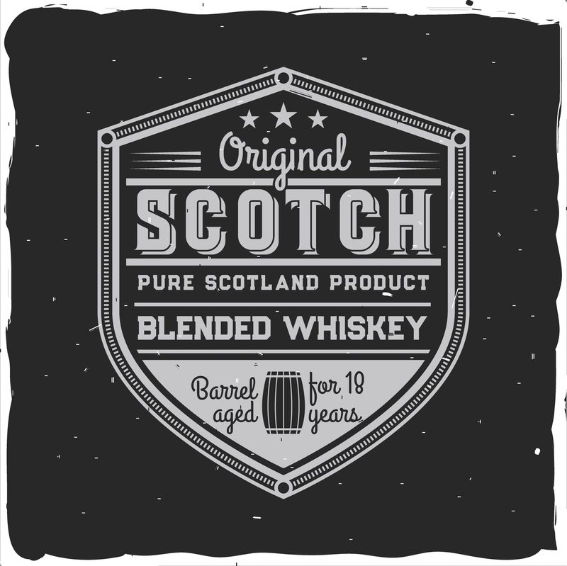 Scotch label graphic t-shirt design - Buy t-shirt designs