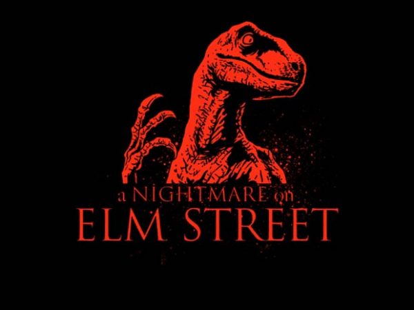 Raptor nightmare t-shirt design for commercial use