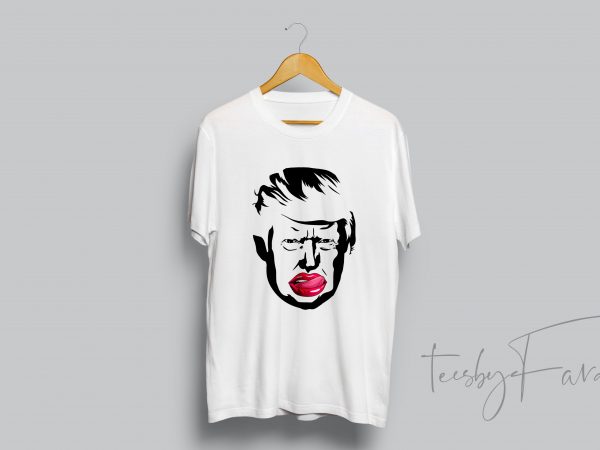 Pack of 3 trump faces t shirt design template