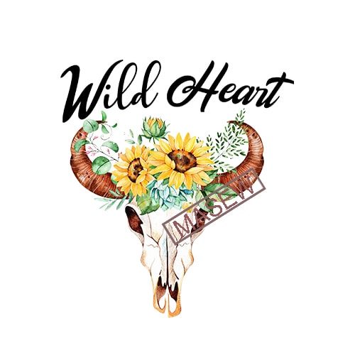 Download Wild Heart svg, Cow Skull svg, Sunflower, Boho, Hippie ...