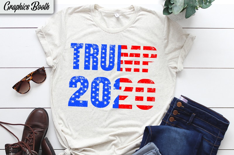 Trump 2020 buy t shirt design for commercial use,vector t ...