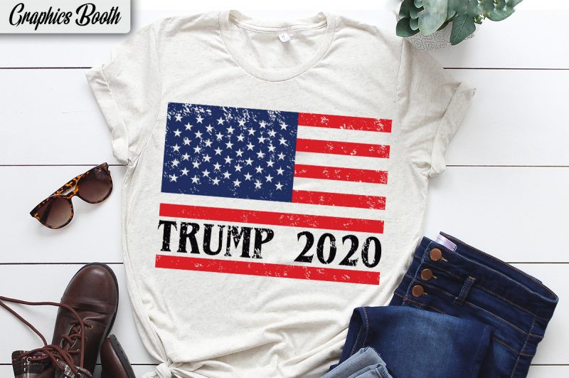 Trump 2020 t-shirt design for sale ,vector T-shirt Design, American ...