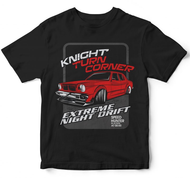 25 pop car style t-shirt designs combined with lettering design bundles