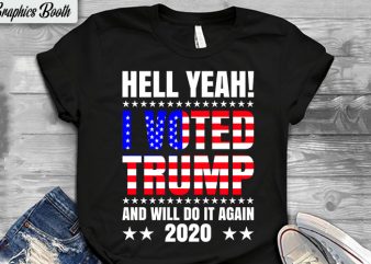 I voted Trump, buy t shirt design artwork, t shirt design to buy, vector T-shirt Design, American election 2020.