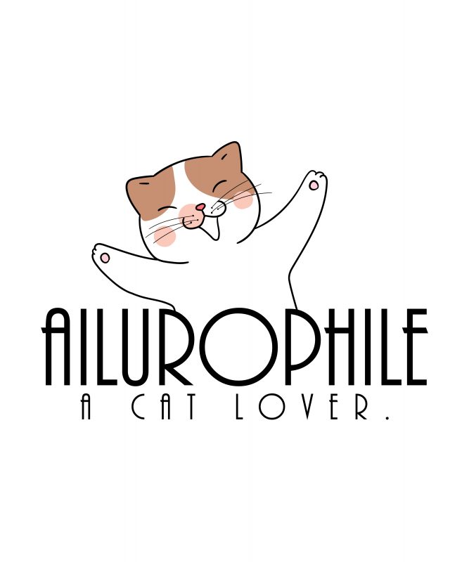 Ailurophile – Cat – meow t-shirt design for commercial use