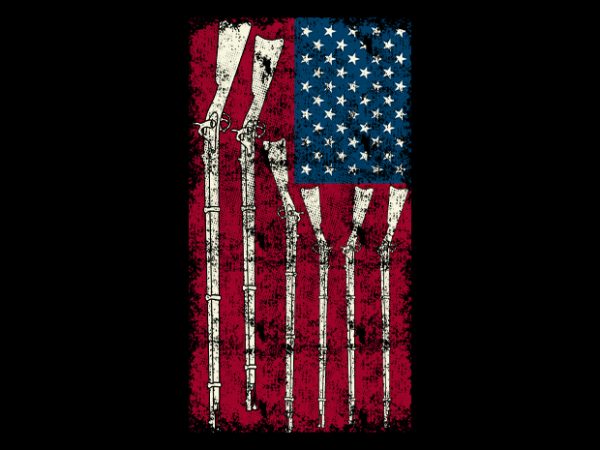 American flag buy t shirt design for commercial use