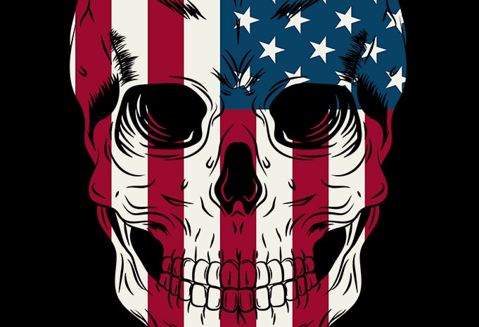 Download Skull Of America 1 T Shirt Design For Commercial Use Buy T Shirt Designs