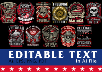 Veteran American Patriot and Gun Rights Bundle Vol 2