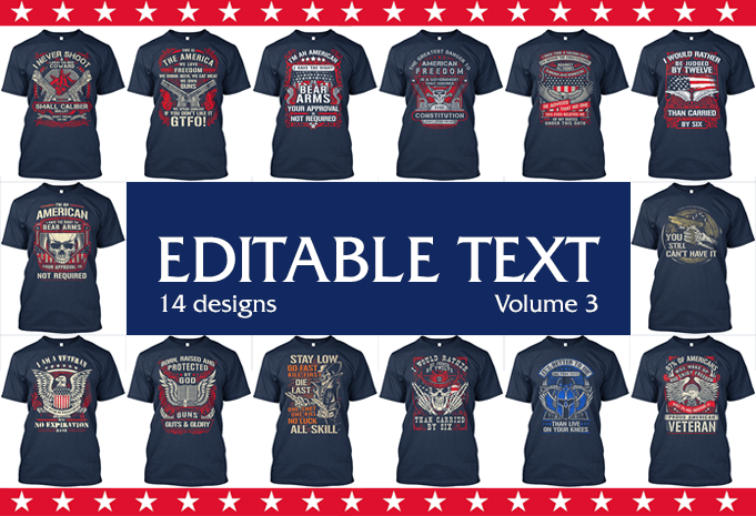 Gun T-shirt Designs Bundle Vol 3 - Buy t-shirt designs