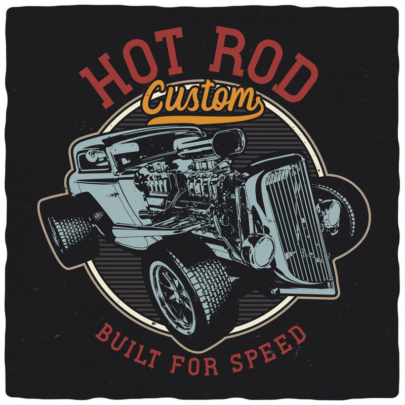 Built For Speed vector t-shirt design - Buy t-shirt designs