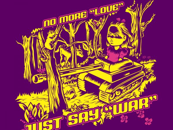 No more love ready made tshirt design