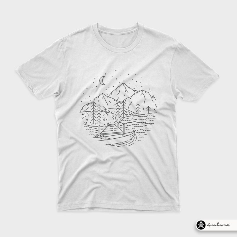 Lake t shirt design for sale - Buy t-shirt designs