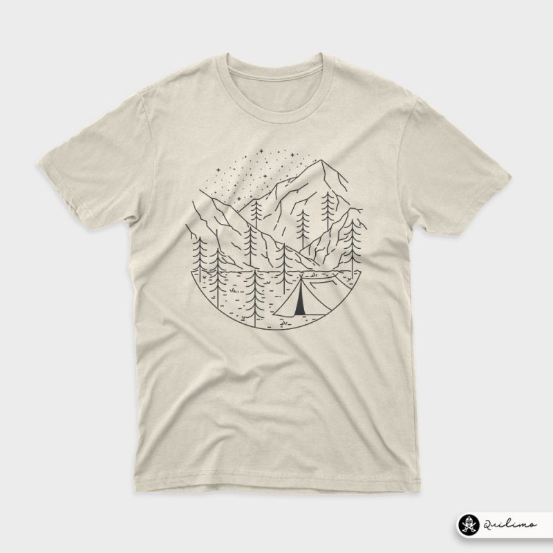 Camping t-shirt design png - Buy t-shirt designs