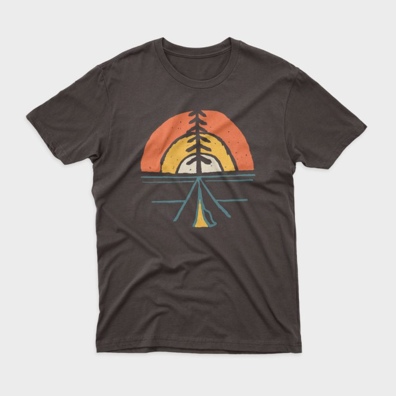 Camp Sunset t shirt design for purchase - Buy t-shirt designs