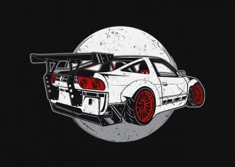 Evo Sports Car t shirt design for download