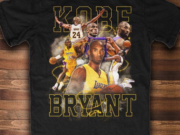 kobe bryant black shirt