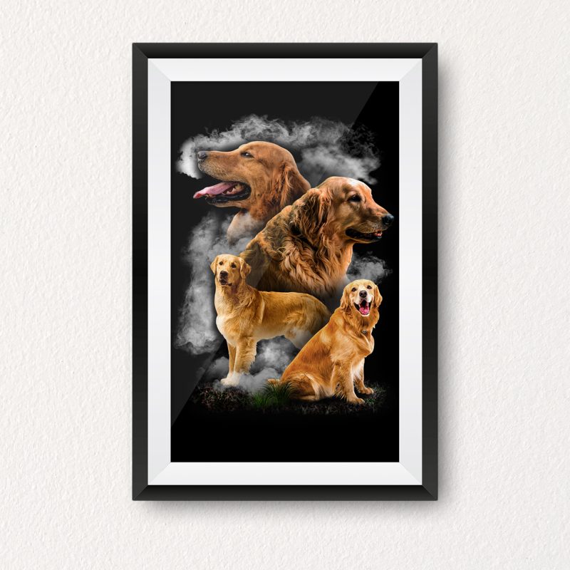 Golden Retriever Dog t shirt design to buy