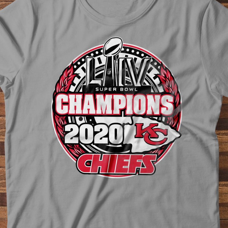 Kansas City CHIEFS - SuperBowl 2020 CHAMP ready made tshirt design - Buy t- shirt designs