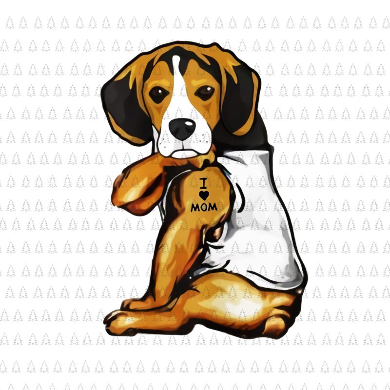 I love mom dog beagle png ,beagle dog i love mom png, Funny beagle dog i love mom vector,beagle dog i love mom design, beagle