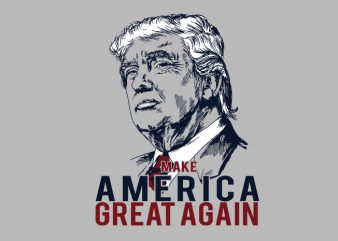 Make America Great Again Trump graphic t-shirt design