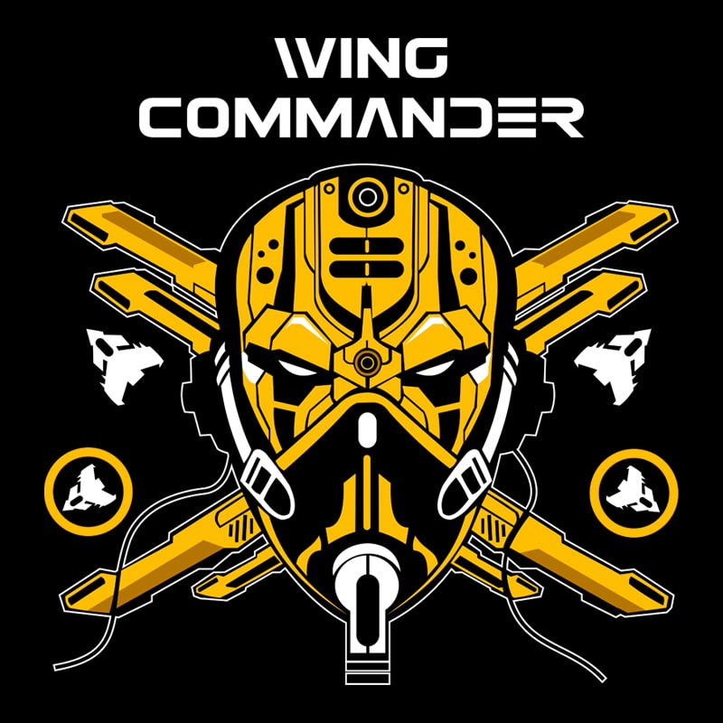 Download Wing Commander t shirt design template