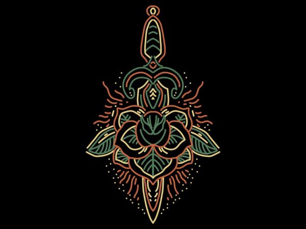 Dagger tshirt design