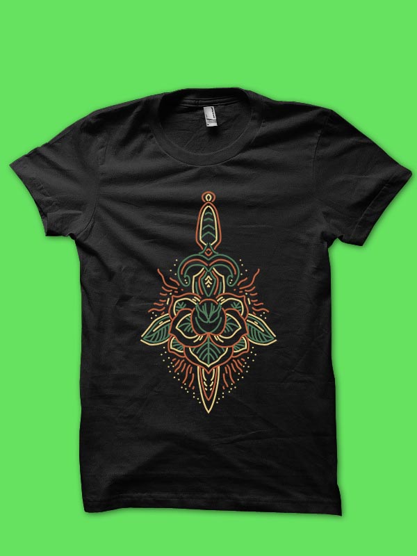 dagger tshirt design