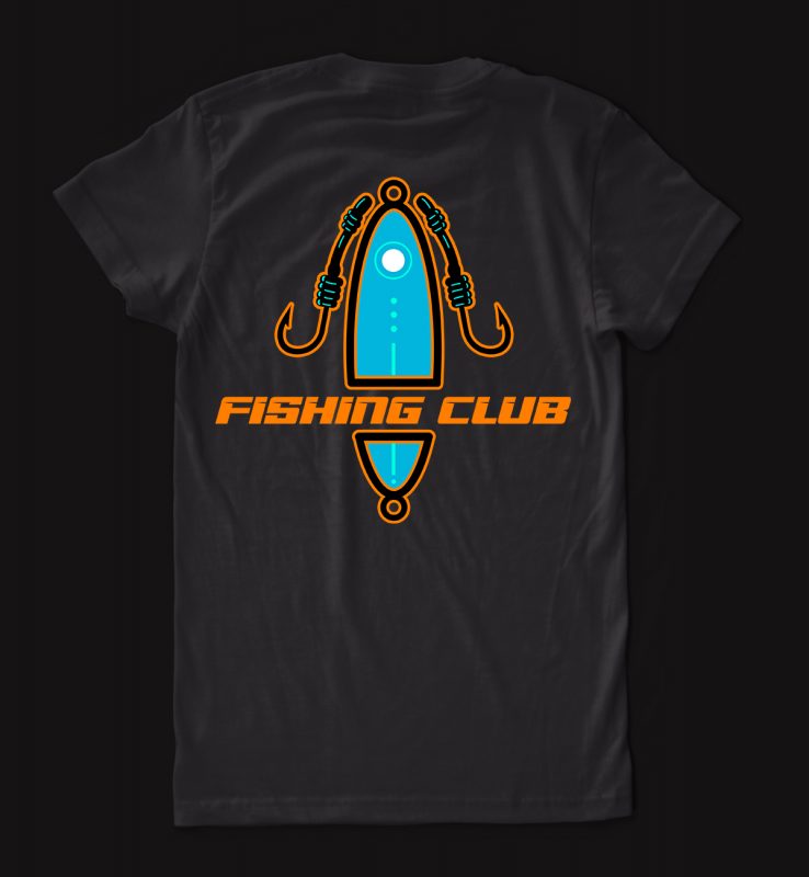 fishing club t-shirt design