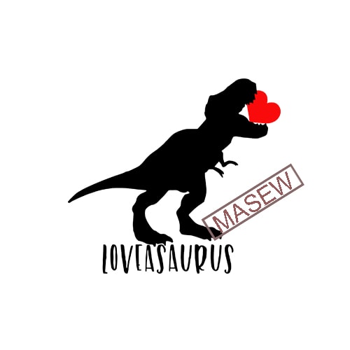Download Valentine SVG Dinosaur Cut File, Loveasaurus SVG T Rex ...