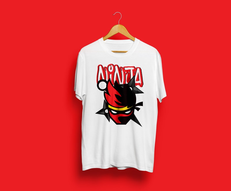 Download Ninja Graphic t-shirt design for commercial use SVG - EPS ...