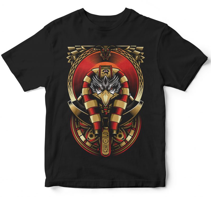 RA THE SUN GOD egypt illustration t shirt design for download - Buy t ...