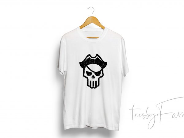 Skull grunge t-shirt design for personal use