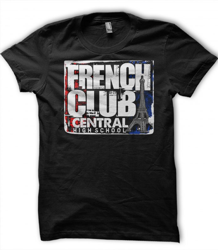 French Club (6) t-shirt design png