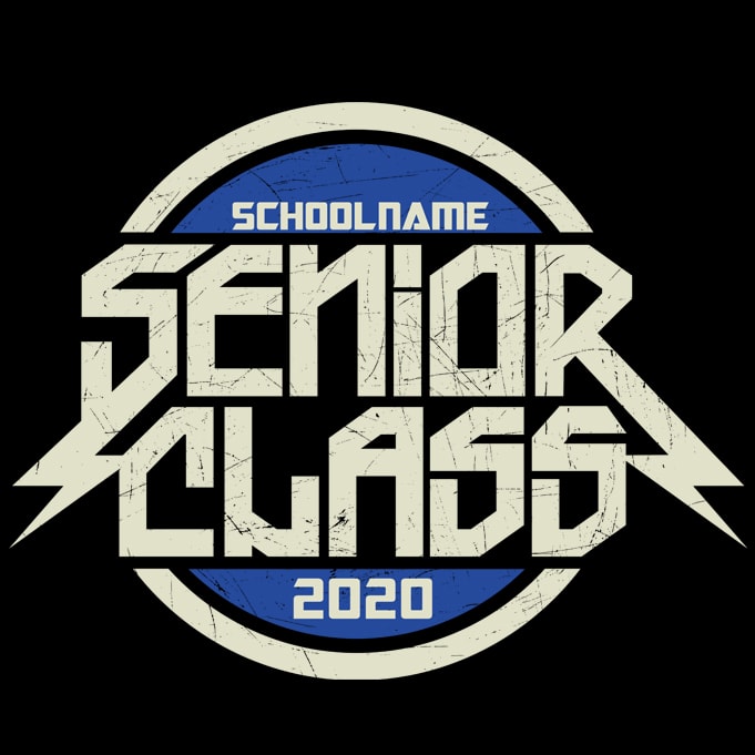 Senior Class 2020 (E) ready made tshirt design - Buy t-shirt designs