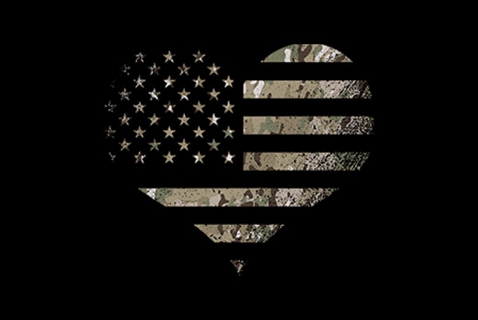 Love American USA Flag and Camo Serries buy t shirt design PNG Hi Res Transparet Background