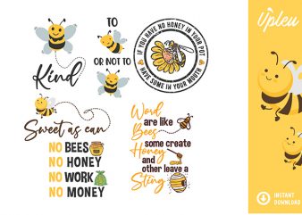 Download Bee Quotes SVG Bundle - commercial use - Buy t-shirt designs