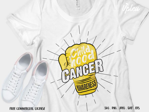 Download Childhood Cancer Awareness Commercial Use T Shirt Design Buy T Shirt Designs
